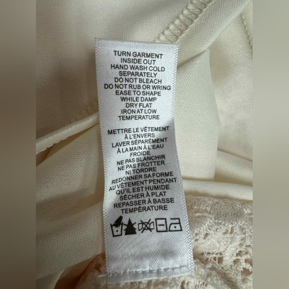 Ricki’s NWT Lace Puff Long Sleeve Top Creme Lacey Size XS - Picture 11 of 11